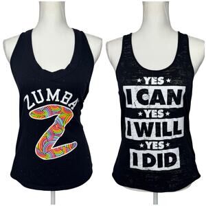 Zumba Fitness Tank Top Lot Of Two Women Size Medium Dance Fitness Athletic